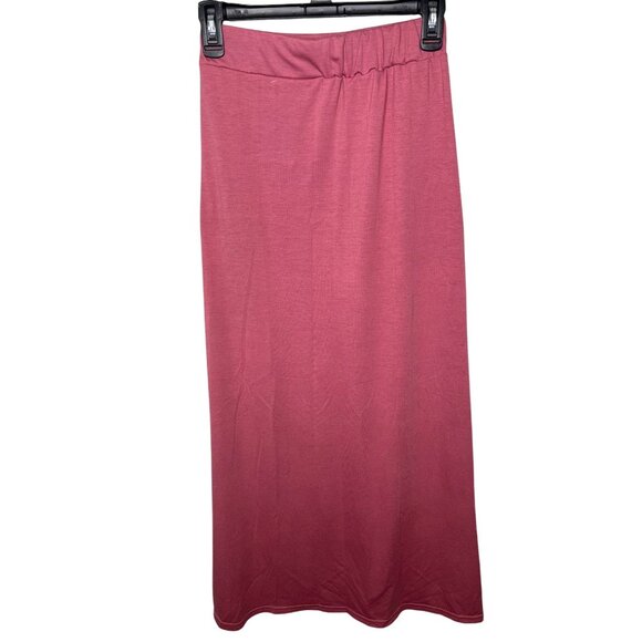 Rag & Bone Womens Pink Maxi Skirt With Side Slits Size XXS - Picture 8 of 12